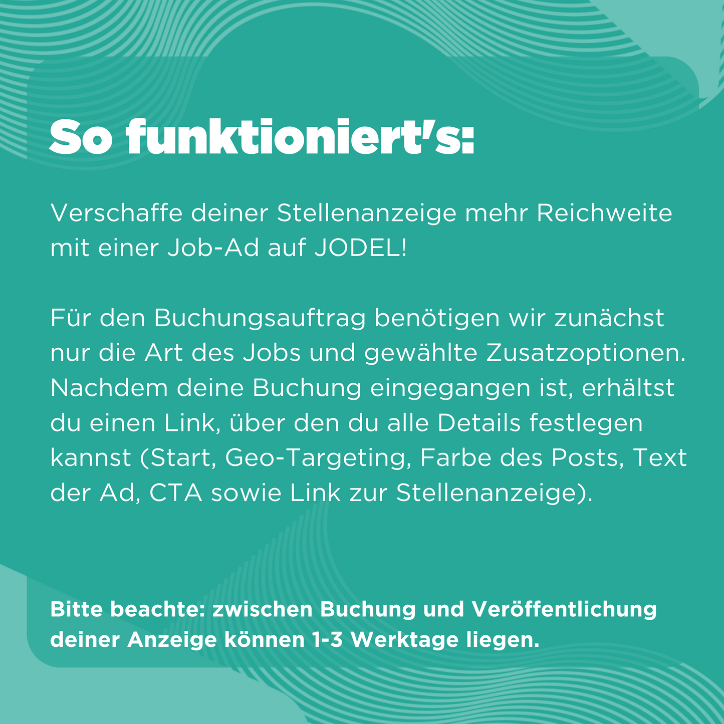 Job-Ad 30 Tage